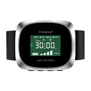 Chroma Watch Laser Therapie Uhr mit 4 Spektralfarben für Energie, Balance und modernes Wohlbefinden